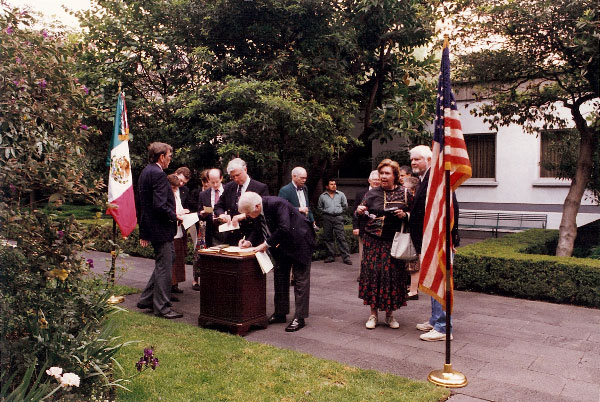 Signing the Register