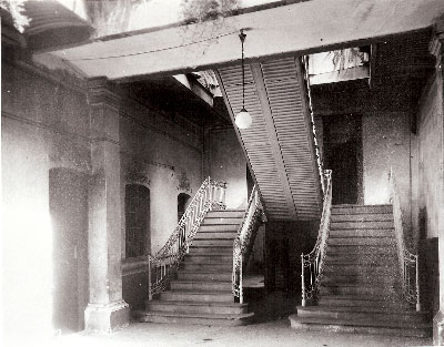 Staircase inside the building