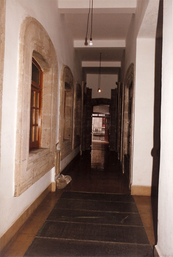 Interior of the restored building