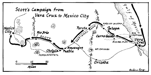 Route to Vera Cruz